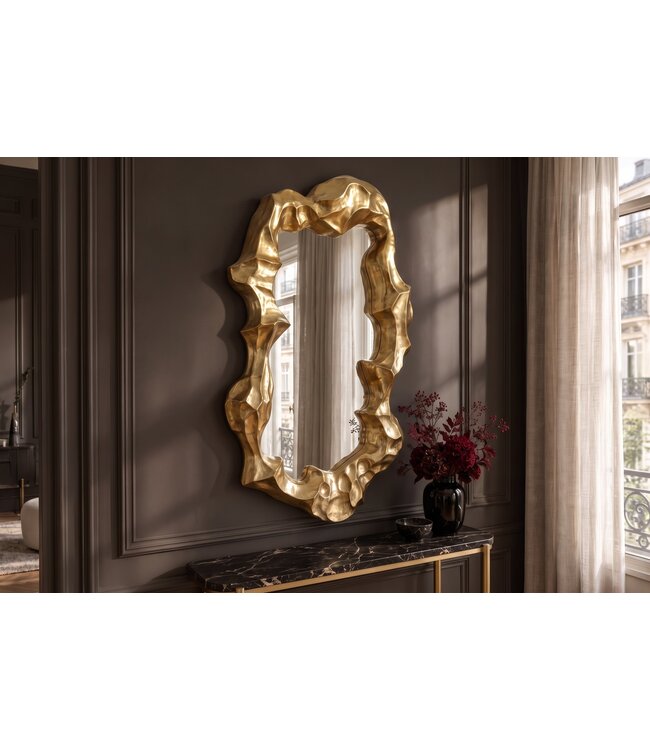 Invicta Interior Wandspiegel VENETIA 150cm asymmetrisch organische vorm goud - 70159