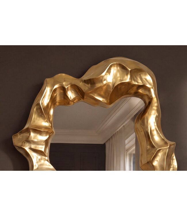 Invicta Interior Wandspiegel VENETIA 150cm asymmetrisch organische vorm goud - 70159