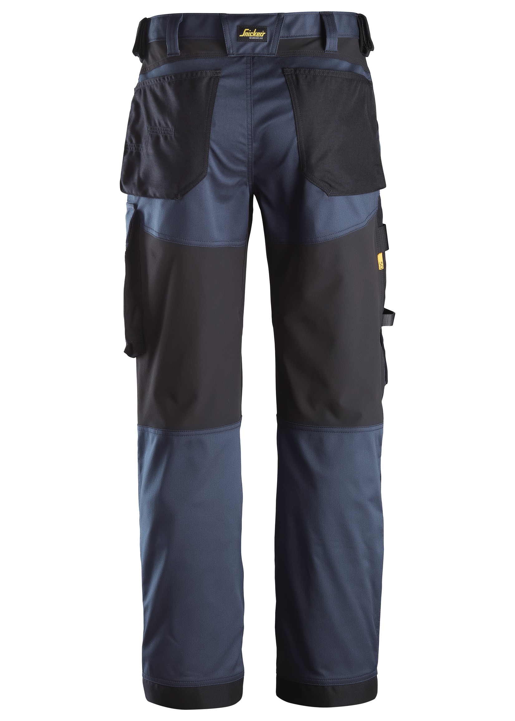 Snickers Workwear AllroundWork, Stretch Loose fit Werkbroek+ Donker Blauw - Zwart