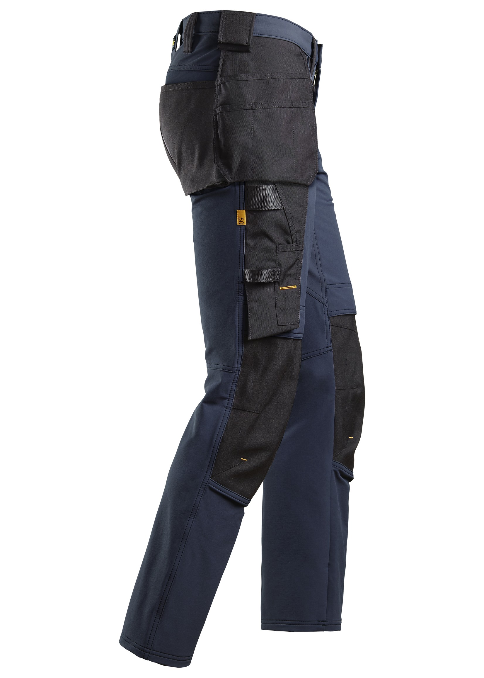 Snickers Workwear AllroundWork, Full Stretch Werkbroek met Holsterzakken Donker Blauw - Zwart