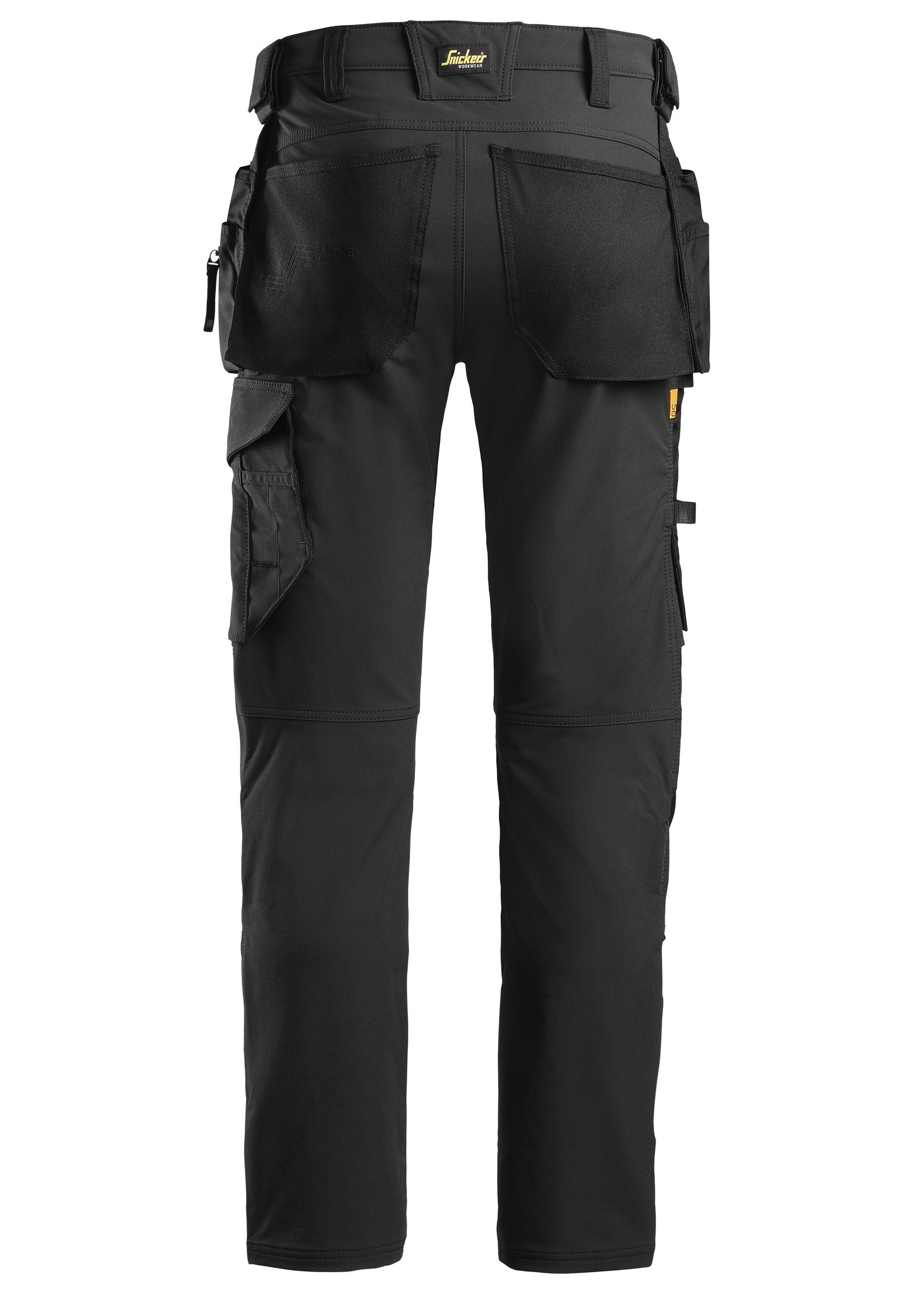 Snickers Workwear AllroundWork, Full Stretch Werkbroek met Holsterzakken Zwart - Zwart