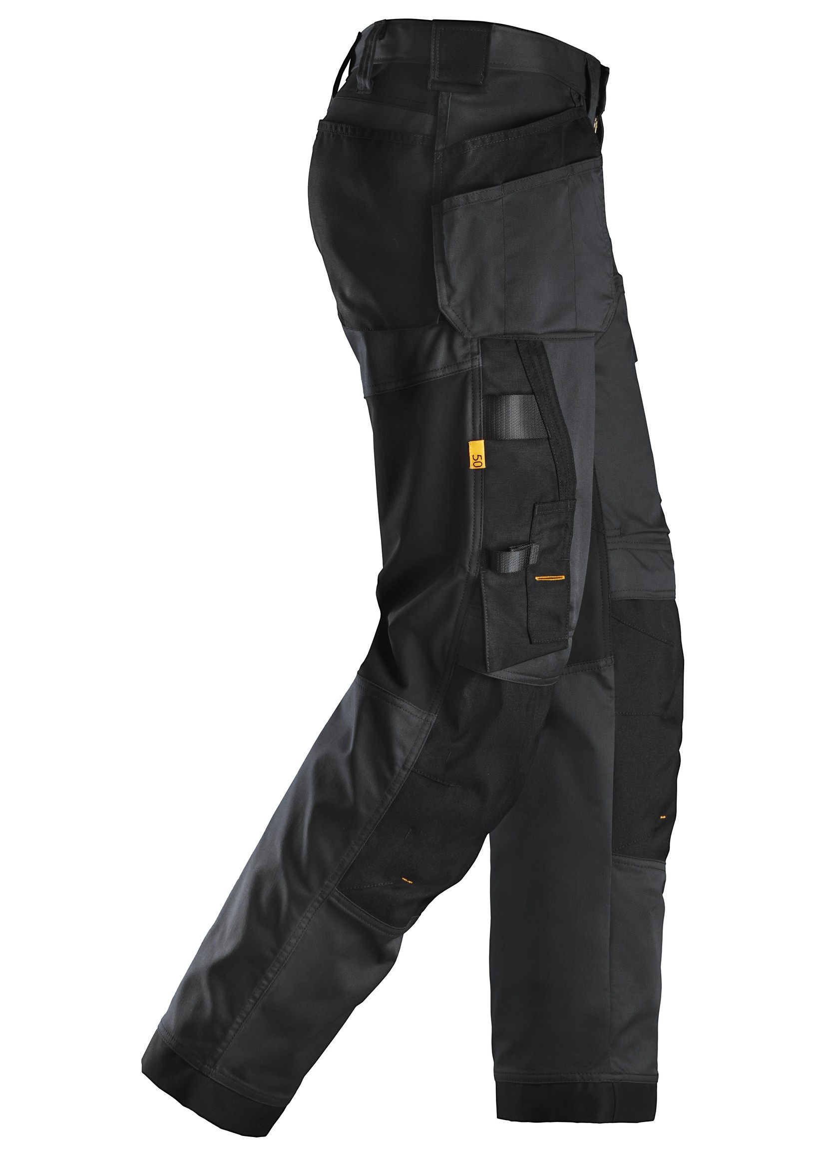 Snickers Workwear AllroundWork, Stretch Loose fit Werkbroek+, met Holsterzakken Zwart - Zwart