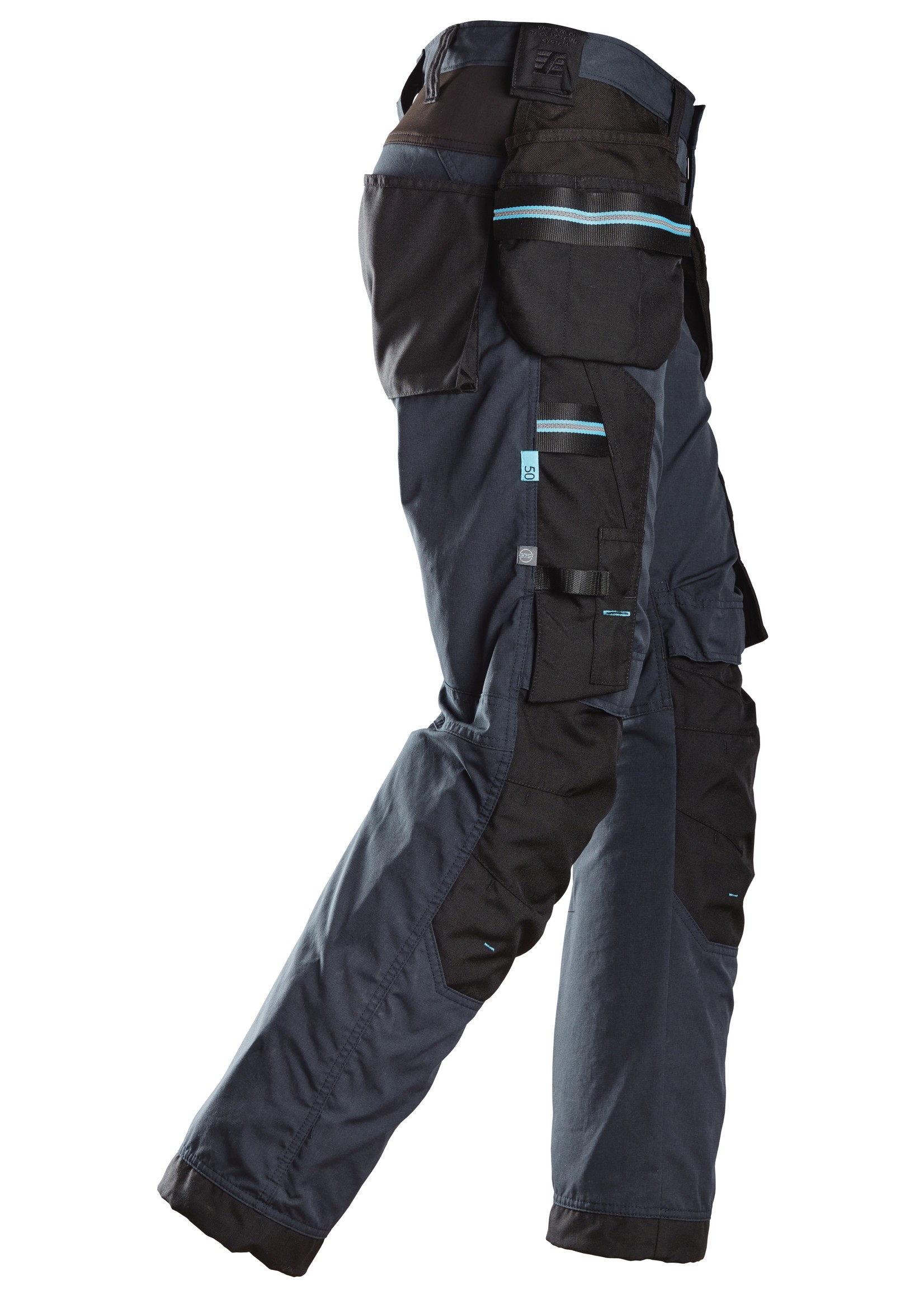 Snickers Workwear LiteWork, 37.5™ Werkbroek met holsterzakken Donker Blauw - Zwart