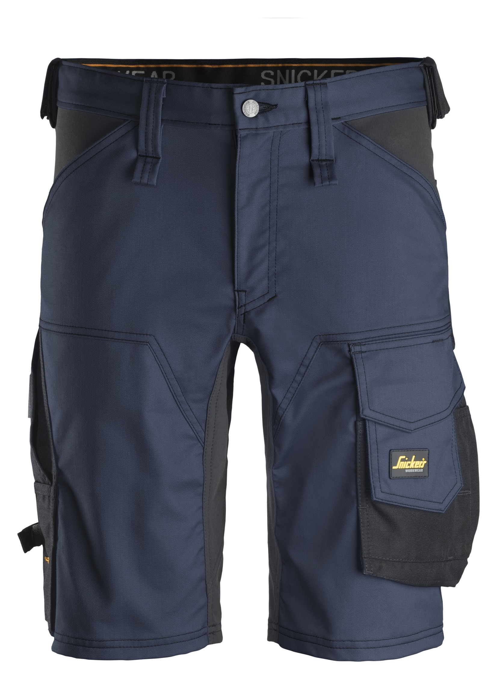 Snickers Workwear AllroundWork, Stretch Korte Broek Donker Blauw - Zwart