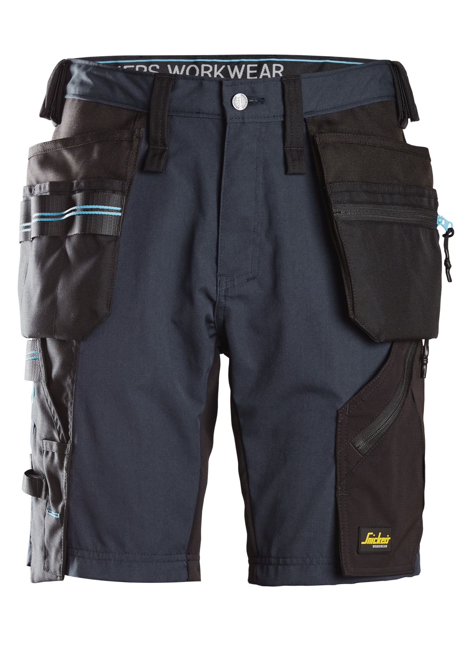 Snickers Workwear LiteWork, 37.5® Korte Werkbroek met holsterzakken Donker Blauw - Zwart