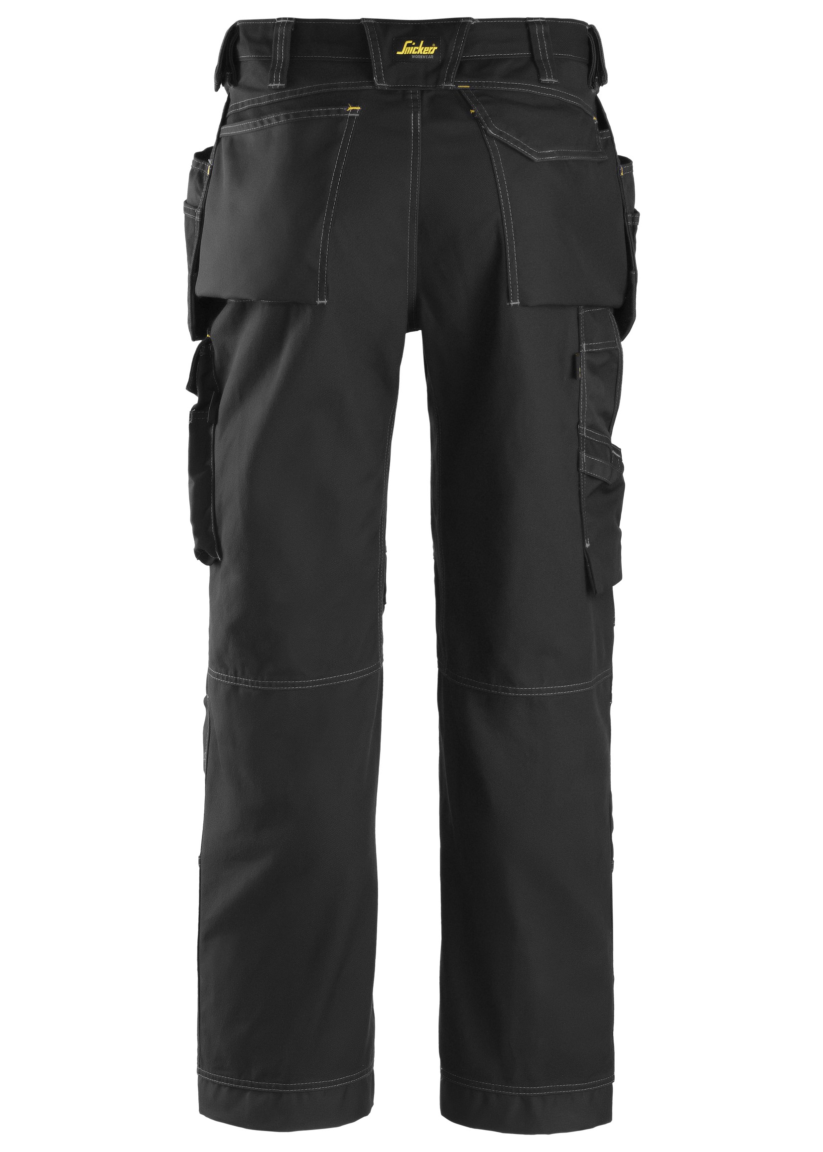 Snickers Workwear Comfort Cotton Broek met holsterpockets Zwart - Zwart