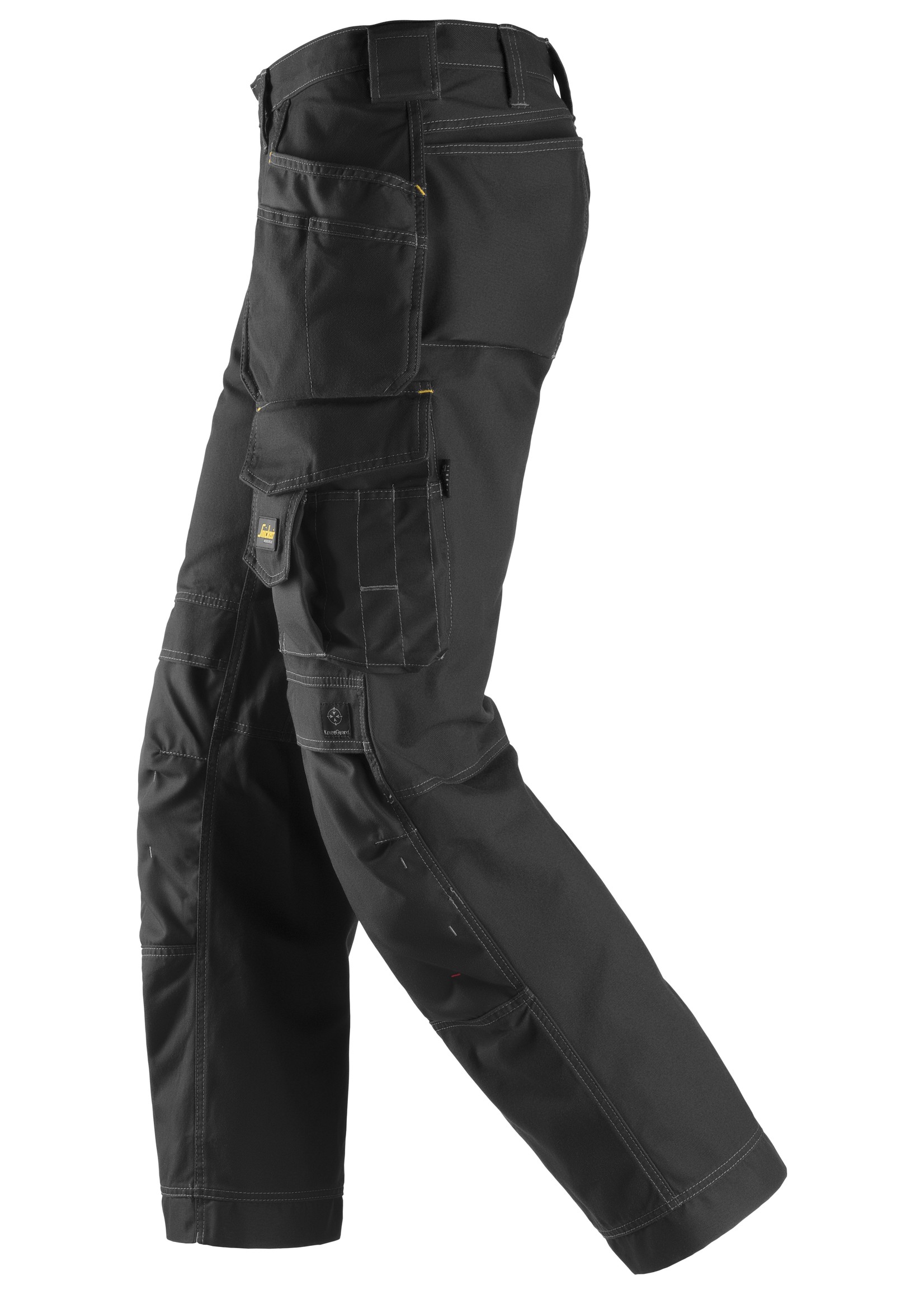 Snickers Workwear Comfort Cotton Broek met holsterpockets Zwart - Zwart