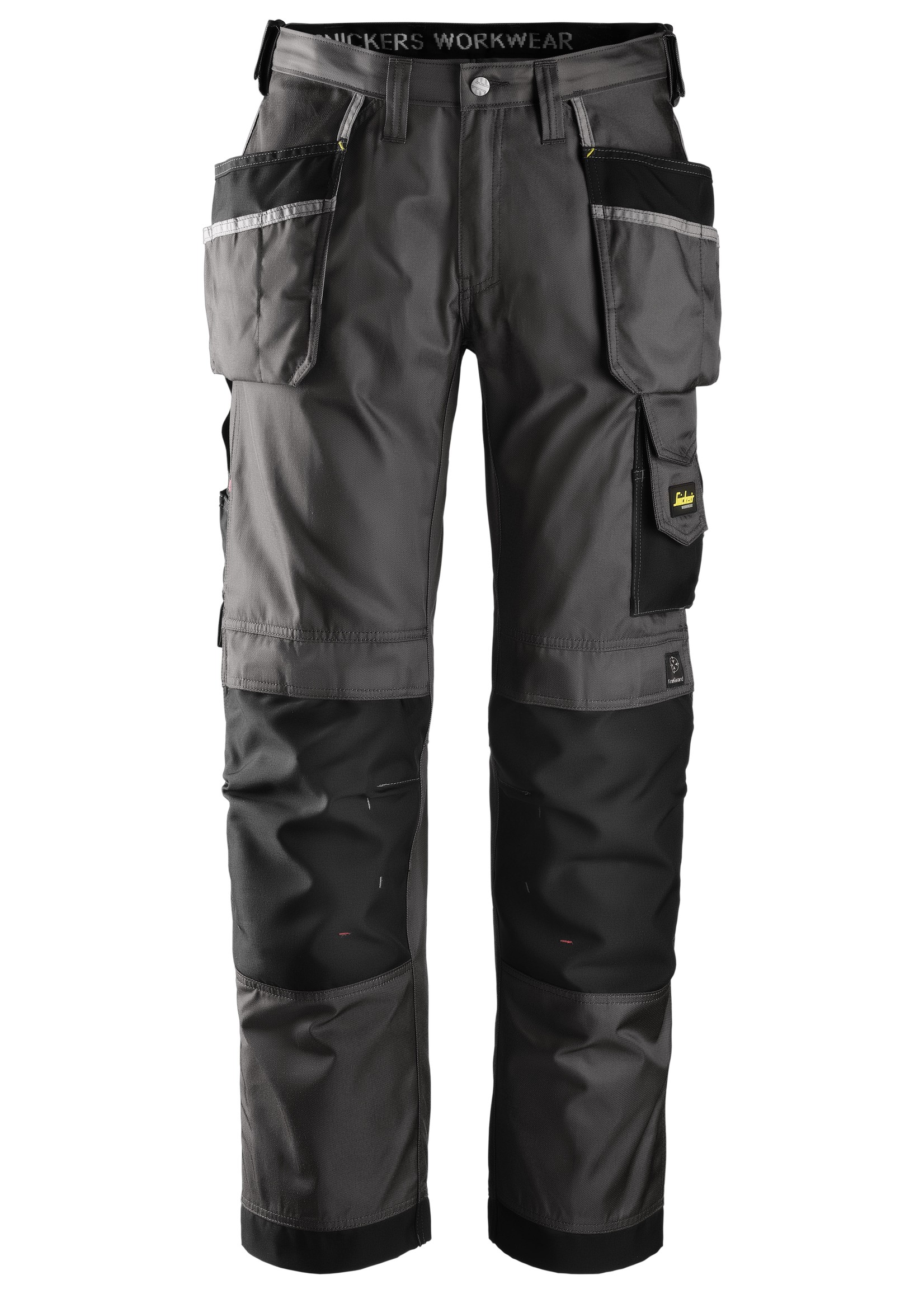 Snickers Workwear DuraTwill Broek met holsterpockets Gemeleerd Grijs - Zwart