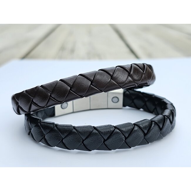 Magneet-Armbanden.nl Lederarmband Dublin