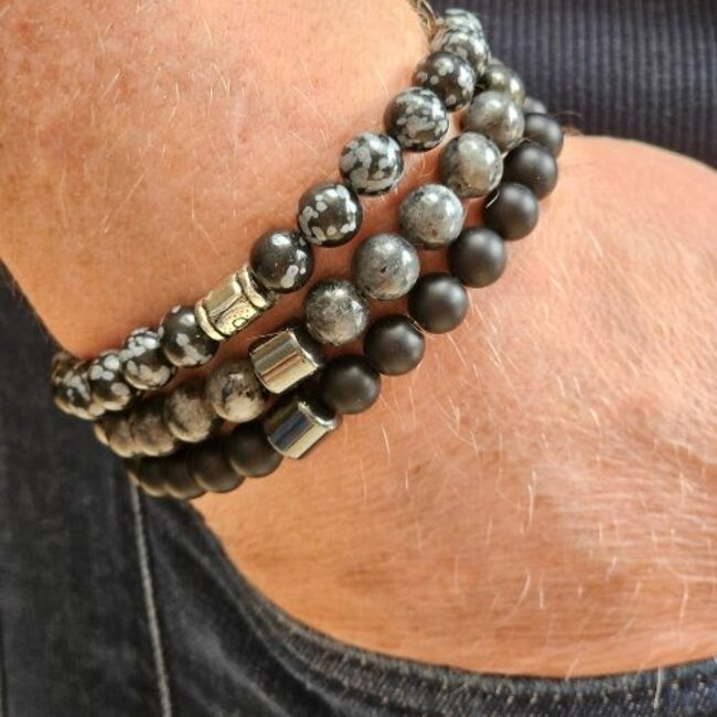 Magneet-Armbanden.nl Natursteinarmband Obsidian