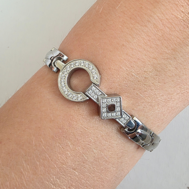 Magneet-Armbanden.nl Magneetarmband Murcia zilver