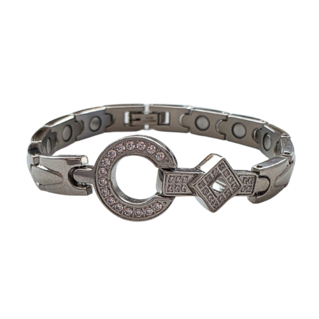 Magneet-Armbanden.nl Magnetarmband Murcia Silber