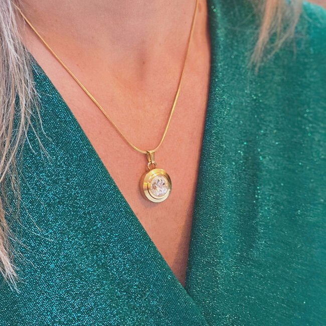 Magneet-Armbanden.nl Zilveren New York Magneet Sieradenset met Groene Steentjes – Black Friday deal | Magneet-armbanden.nl