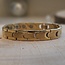 Magneet-Armbanden.nl St. Raphael Magneetarmband – Luxe Goudkleurige Armband van Chirurgisch Staal