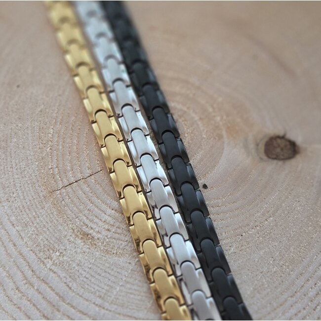 Magneet-Armbanden.nl St. Rafael Magnetarmband – Goldfarbenes Magnetarmband