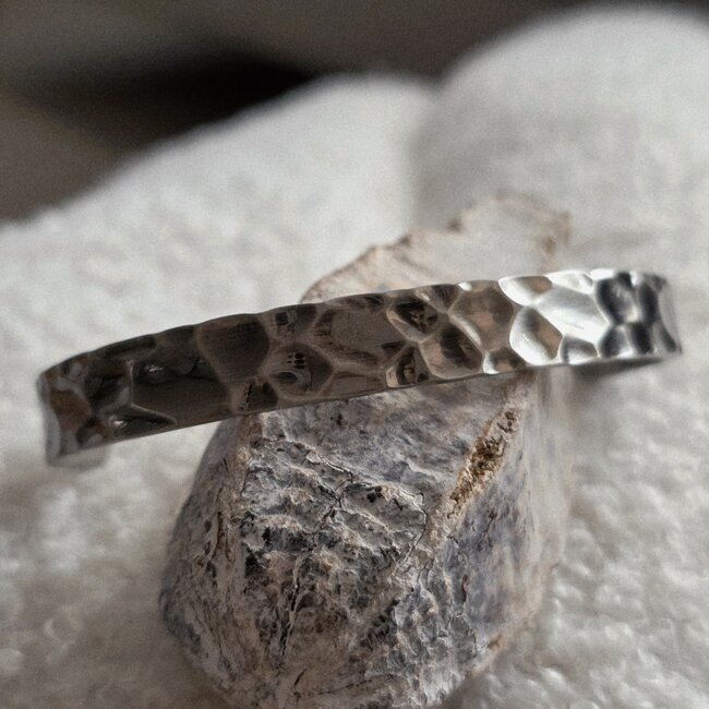 Magneet-Armbanden.nl Magnetarmband Oslo – Kupfernes Magnetarmband mit mattem Silberüberzug