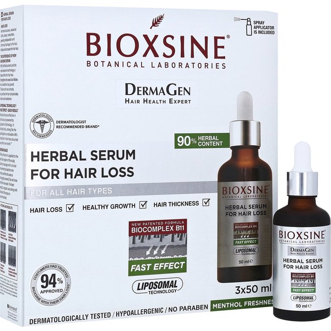 Dermagen Herbal serum tegen haarverlies 3x50 ml