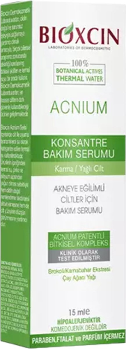 Acnomix Serum Bioxcin Acnium Concentrated Serum 15 ml – For Oily & Acne-Prone Skin ...
