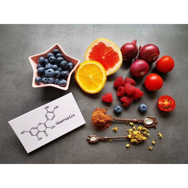 Quercetine Natuurlijke  Antioxidant formule met Vitamine C en Bromelain 60 Vegan Capsules 500mg