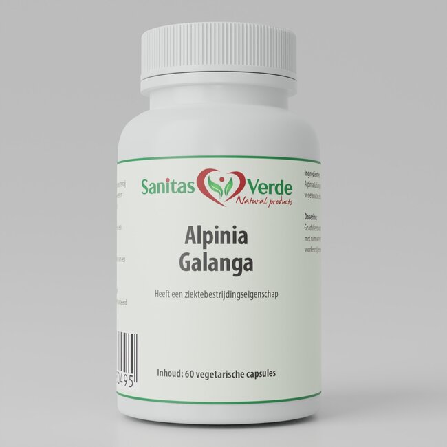 Alpinia Galanga Extract  Natuurlijk Kruidenextract uit de Gemberfamilie  60 Vegan Capsules  500 mg