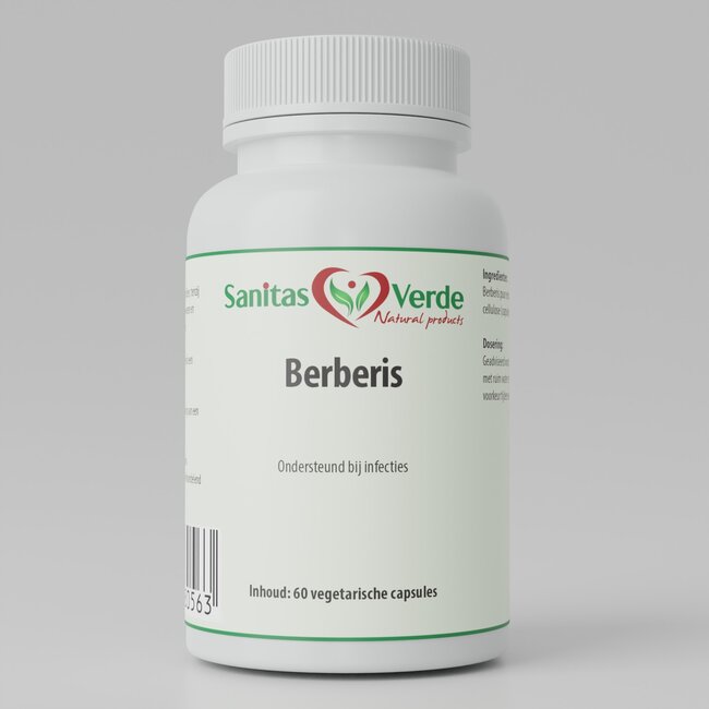 Berberis Extract  60 Vegan Capsules à 500 mg  Natuurlijk extract van Berberis vulgaris ter ondersteuning van metabolisme en spijsvertering*