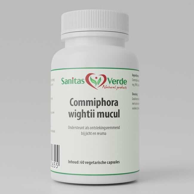 Commiphora Wightii (Guggul) Extract – 400 mg – Traditional Ayurvedic herb – 60 plant-based capsules