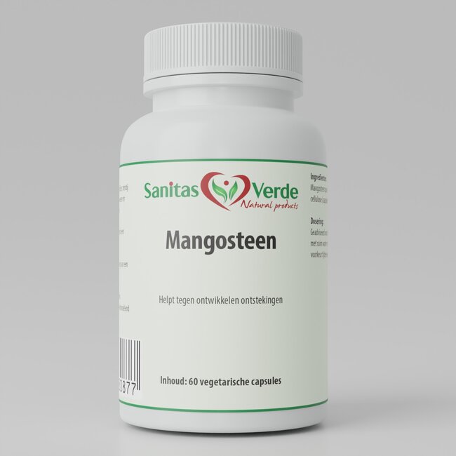 Mangosteen extract 60 vegan capsules 500mg  natuurlijke antioxidanten voor vitaliteit, weerstand en huidverzorging
