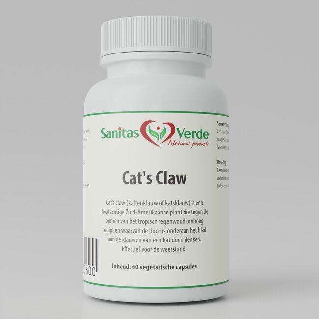 Kattenklauw Extract – 500 mg – Natuurlijke Ondersteuning voor Immuunsysteem & Weerstand – 60 Plantaardige Capsules