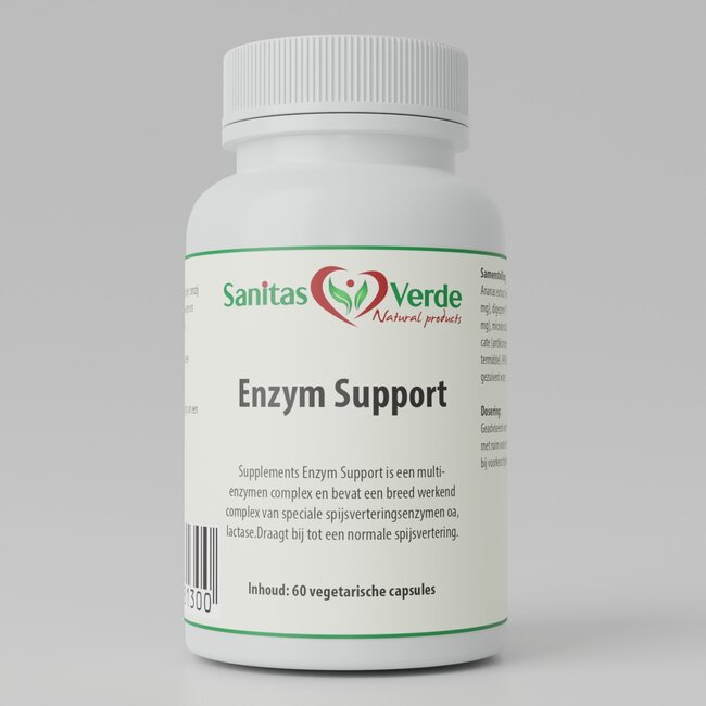 Enzym Ondersteuning – Bromelaïne, Papaïne, Digezyme® & Betaïne HCl – 60 capsules