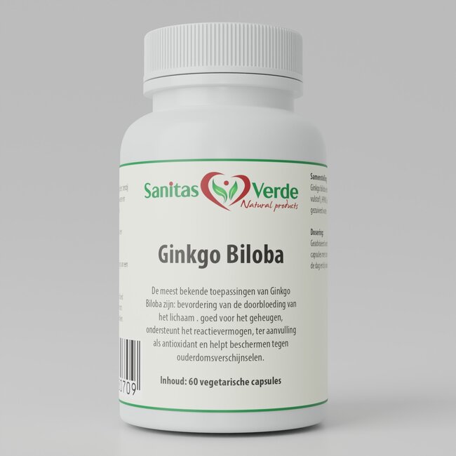 Ginkgo Biloba Extract – 400 mg – Natural Support for Memory, Focus & Circulation – 60 Vegetarian Capsules