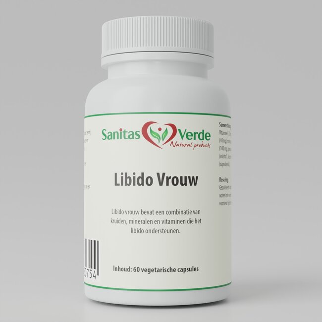 Libido Frau – Kräuterformel mit Vitamin E, Zink & Ginseng – 60 Kapseln