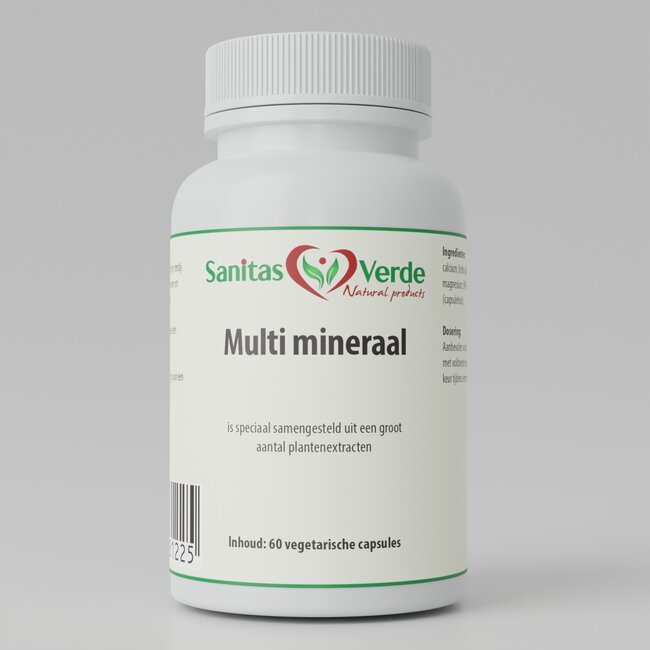 Multi Minerals – 100% Natural Formula with Essential Minerals – 60 Capsules