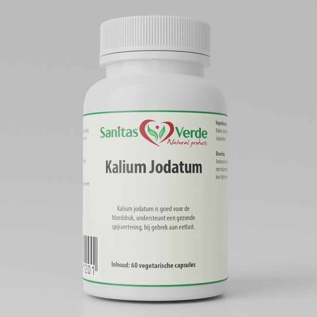 Potassium Iodate 500 mg – For Blood Pressure, Muscles & Nervous System – 60 Capsules