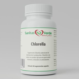 Sanitas Verde Chlorella Extract  60 Vegan Capsules Sanitas Verde Chlorella Extract  60 Vegan Capsules