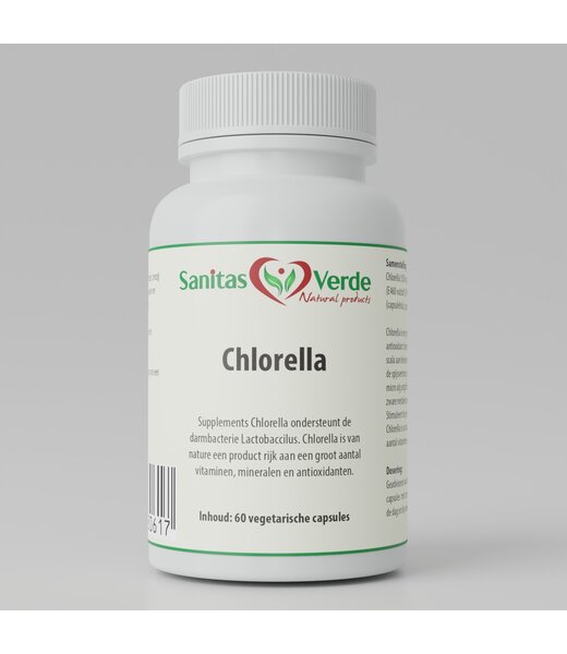 Sanitas Verde Chlorella Extract  60 Vegan Capsules
