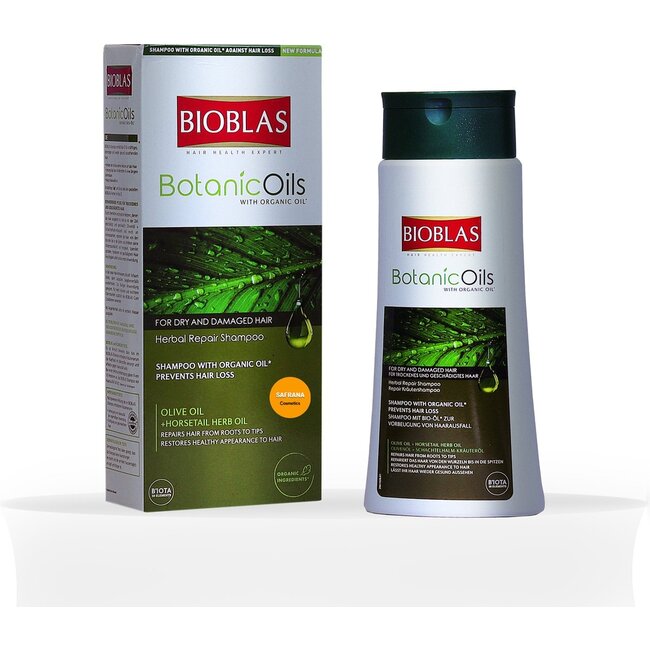 Bioblas Botanic Oils Shampoo 360 ml – Voor Fijn, Zwak & Beschadigd/Droog Haar – Versterkend & Voedend – Anti-Haaruitval