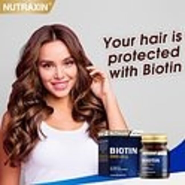 Nutraxin Biotine 5000 mcg – 30 Tabletten – Voor Sterk Haar, Huid & Nagels – Energie & Metabolisme