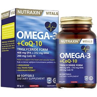 Nutraxin Nutraxin Omega 3 Co-Q10 – 60 capsules