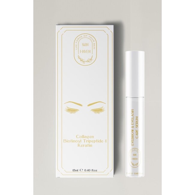 Skin Haven - Wimper & Wenkbrauw Serum 12ml Keratine-Collageen Biotinoyl Tripeptide 1