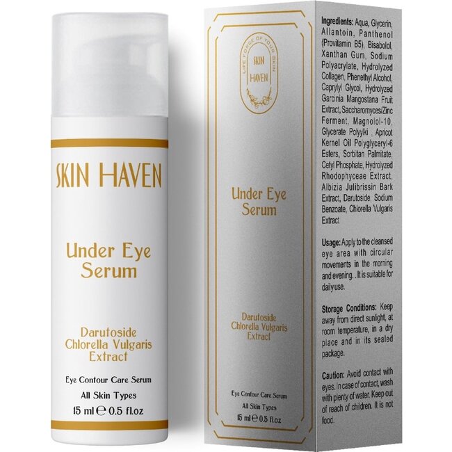 Skin Haven Eye Contour Serum – 15 ml / 0.5 fl.oz With Darutoside and Chlorella vulgaris extract.