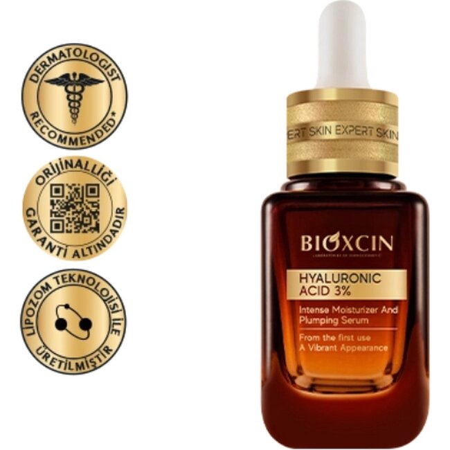 Bioxcin Hyaluronzuur Serum 3% – 30 ml – Intens Hydraterend & Opvullend – Voor Alle Huidtypes – Anti-Fijne Lijntjes & Elasticiteit