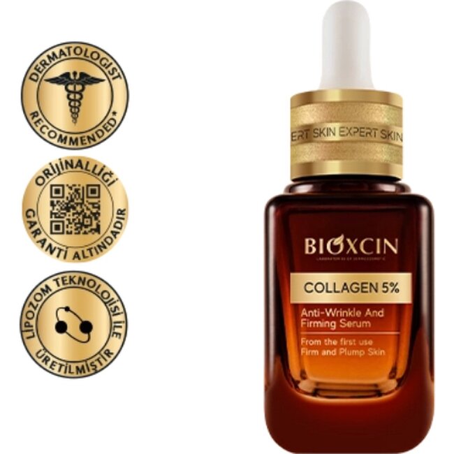 Bioxcin Collageen Serum – 30 ml – Anti-Rimpel & Huidverstevigend – Met Retinol & Co-enzym Q10 – Intensieve Huidverzorging