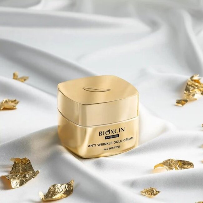 Bioxcin Anti-Rimpel Goudcrème – 24K Goud + Zijdeproteïne – Filler, Verstevigend & Huidvernieuwend – 50 ml