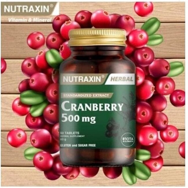 Nutraxin Cranberry 500 mg – 60 Tabletten – Natürliches Supplement