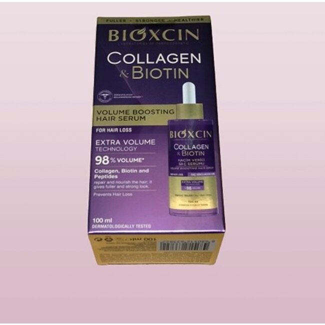 Bioxcin Collagen & Biotin Hair Serum – 100 ml – Anti-Hair Loss – For Thick & Strong Hair – With Bioactive Peptides
