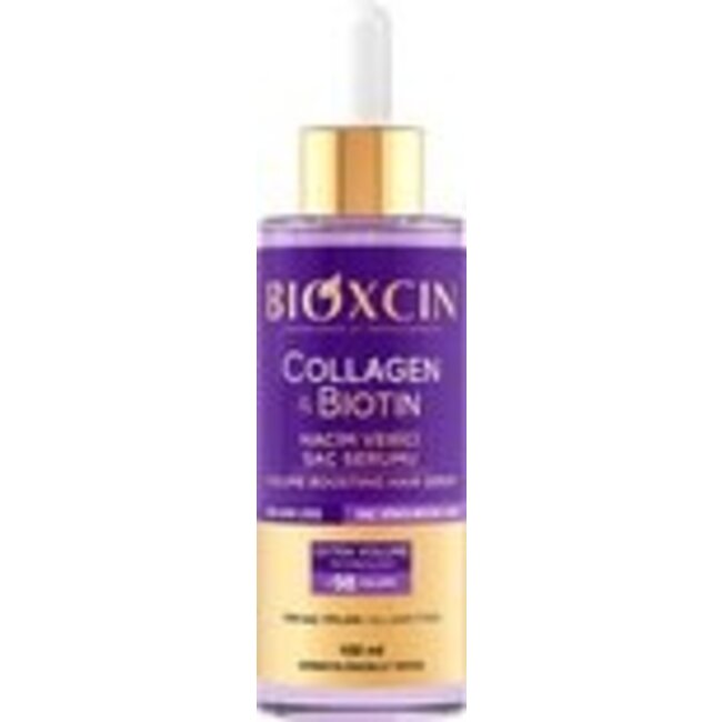 Bioxcin Collageen & Biotine Haarserum – 100 ml – Tegen Haaruitval – Voor Vol & Sterk Haar – Met Bioactieve Peptiden