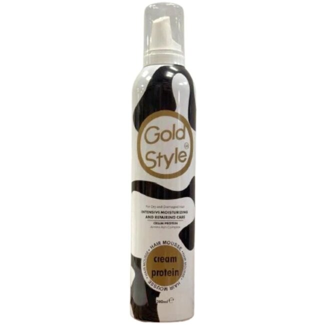 Gold Style Volume Mousse with Milk Protein – 250 ml – Hair Mousse for Volume & Styling – For Fine & Limp Hair