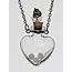 DNA Schmuck Queen Heart – Herzförmiges Schmuckstück mit DNA-Granulat Resonanzfilter – Symbol für Liebe, Schutz & Balance – Mit Geschenkbox