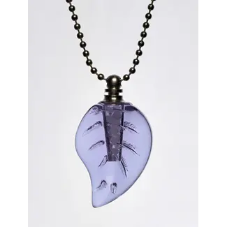 DNA Jewelry Purple Leaf with DNA Granules