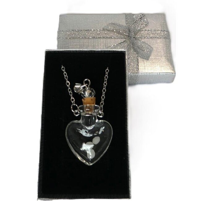 DNA Schmuck Queen Heart – Herzförmiges Schmuckstück mit DNA-Granulat Resonanzfilter – Symbol für Liebe, Schutz & Balance – Mit Geschenkbox
